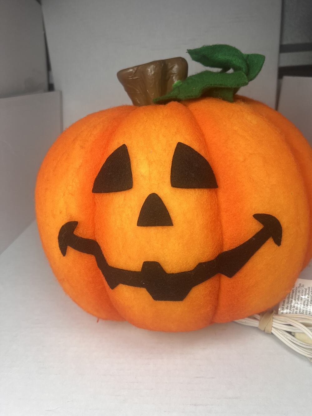 Vintage 1998 Trendmasters Light Up Pumpkin Halloween